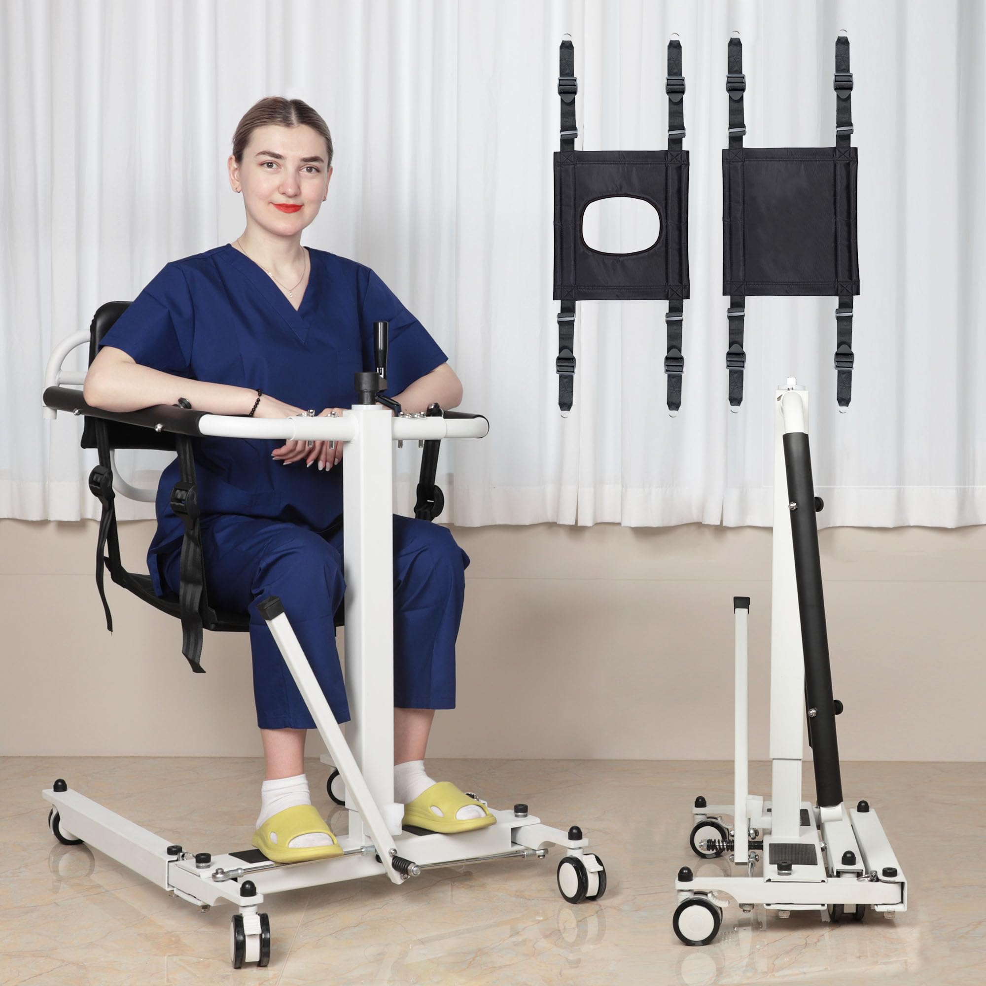 新品　EYSION Compact Body Lift Amazon.com: Patient Lift for Home, Foldable Patient Lift Transfer